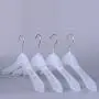 Yardwe 12pcs Anti-Skid Garment Clothes Hangers Non-Slip Hanger Drying Laundry Hooks Closet Space Saving oraganizer Racks (Semitransparent)