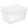 Sterilite 16598008 56 Quart/53 Liter Storage Box, White Lid w/ Clear Base, 8-Pack Sterilite 16598008 56 Quart/53 Liter Storage Box, White Lid w/ Clear Base, 8-Pack