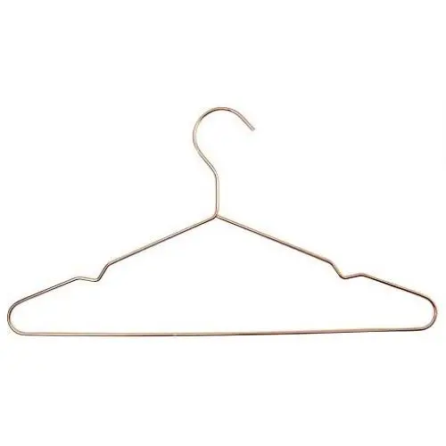 Harbour Housewares Metal Wire Coat/Clothes Hanger - Trouser Bar & Notches - Rose Gold Harbour Housewares Metal Wire Coat/Clothes Hanger - Trouser Bar & Notches - Rose Gold