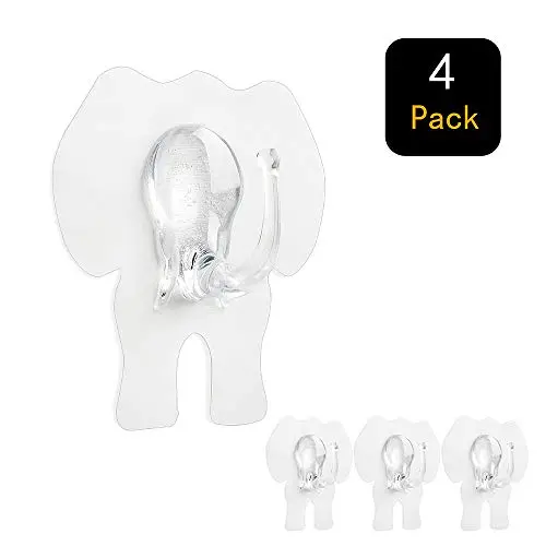 Cosytime Wall Hooks Adhesive,4-Pack Large Acrylic 3.6x3.6 inch Door Hanger Hooks,No Damage Transparent Bathroom Hooks for Coat,Towel,Bag,Rope,Kitchen Utensil,Clothes,Hat Cosytime Wall Hooks Adhesive,4-Pack Large Acrylic 3.6x3.6 inch Door Hanger Hooks,No Damage Transparent Bathroom Hooks for Coat,Towel,Bag,Rope,Kitchen Utensil,Clothes,Hat