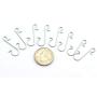 RuiLing 100pcs Metal S Hooks DIY Christmas Tree Decoration Pendants Ornaments Hanging Hooks Multi-Function S-Shaped Hook Hanger Silver