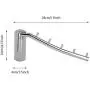 Wall Mounted Foldable Clothes Hanger Rack Coat Hook with Swing Arm Bathroom Towel Bar Drying Storage Organizer for Bedrooms Laundry Rooms Bathrooms Stainless Steel Wall Mounted Foldable Clothes Hanger Rack Coat Hook with Swing Arm Bathroom Towel Bar Drying Storage Organizer for Bedrooms Laundry Rooms Bathrooms Stainless Steel