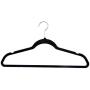 TimmyHouse Non Slip Velvet Clothes Suit/Shirt/Pants Hangers White, Black, Purple,Red 100PCS