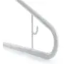 HANGERWORLD 20 White 16inch Plastic All Purpose Coat Clothes Garment Pant Skirt Bar Hangers Loop Hooks HANGERWORLD 20 White 16inch Plastic All Purpose Coat Clothes Garment Pant Skirt Bar Hangers Loop Hooks