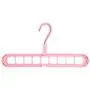 Blusea Multifunctional Folding Magic Clothes Hanger, Creative Nine Holes Rotate Drying Hanger, Anti-Skid Space-Saving Closet Organizer with 9 Holes