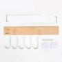 WZP Clothing Display Rack Door Hook Hanger Bedroom Clothes Rack,Nail-Free Seamless Hook Hook Door-Free Punch-Free Coat Rack Stainless Steel/B/As Shown