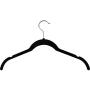 Iddefee Clothes Hanger Pack of 20 Plastic Hangers-4223cm Suitable for Closet Save Space Black Pants Hangers (Color : Black, Size : 4223cm)