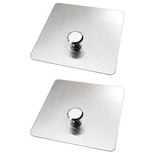 Self Adhesive Seamless Holder Hook, Kitchen Toilet Bathroom Closet Wall Single Nail Free Hanger, for Hanging Sowel Picture Photo Frame Storage Rack, Strong Sticky Punch-Free, Stainless Steel, 2 pcs Self Adhesive Seamless Holder Hook, Kitchen Toilet Bathroom Closet Wall Single Nail Free Hanger, for Hanging Sowel Picture Photo Frame Storage Rack, Strong Sticky Punch-Free, Stainless Steel, 2 pcs
