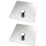Self Adhesive Seamless Holder Hook, Kitchen Toilet Bathroom Closet Wall Single Nail Free Hanger, for Hanging Sowel Picture Photo Frame Storage Rack, Strong Sticky Punch-Free, Stainless Steel, 2 pcs Self Adhesive Seamless Holder Hook, Kitchen Toilet Bathroom Closet Wall Single Nail Free Hanger, for Hanging Sowel Picture Photo Frame Storage Rack, Strong Sticky Punch-Free, Stainless Steel, 2 pcs