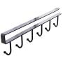 Holder Kitchen - Kitchen Storage Rack Cupboard Hanging Coffee Cup Organizer Closet Clothes Shelf Hanger Wardrobe Glass Mug Holder with 6 Hooks