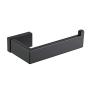 Durafe Toilet Roll Holder Stainless Steel 304 Square Towel Hanger Wall Mounted Hooks for Bathroom Matte Black