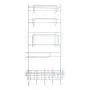 WEKA Multiuse Multilayer 5 Layers Refrigerator Side Shelf Iron Rack Storage Hanger Oganizer Tool