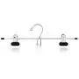 HANGERWORLD 12 Chrome 13.4inch Metal Pants Skirt Adjustable Black Non Slip Clip Coat Clothes Garment Hangers Accessory Hook HANGERWORLD 12 Chrome 13.4inch Metal Pants Skirt Adjustable Black Non Slip Clip Coat Clothes Garment Hangers Accessory Hook