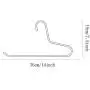 LLEH Open-Ended Pant Hangers, Open-Ended Aluminum Alloy Pants Hanger Non Slip Open Ended Hangers for Pants, Jeans, Trousers, Skirts, Scarf (10-Pack),Gold