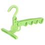 EvaroFly Multipurpose Portable Folding Hanger, Save Space Storage Clothes Hanger, Travel Camping -Green 30x18cm