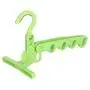 EvaroFly Multipurpose Portable Folding Hanger, Save Space Storage Clothes Hanger, Travel Camping -Green 30x18cm