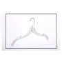 12 Quality Heavy Duty 17" Clear Crystal Plastic Hangers - 12 Pack (Crystal Suit Hangers - 12 Pack)