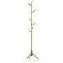 Zxcvlina Entryway Coat Hanger Wooden Coat Rack Stand 7 Hooks Clothes Stand Tree Stylish Wooden Hat Coat Rail Stand Rack Clothes Jacket Storage Hanger Organiser (Color : A, Size : One Size)