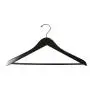 NAHANCO 8217CH Flat Suit Hanger, Chrome Hook, 17", Black (Pack of 100) NAHANCO 8217CH Flat Suit Hanger, Chrome Hook, 17", Black (Pack of 100)