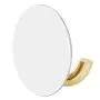 Regun Adhesive Hanger, Golden Stainless Steel Wall Hook Zinc Alloy Adhesive Hook for Student Apartment Home Bathroom Tool