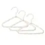 POPETPOP 3Pcs Pearl Design Dog Cat Clothes Hanger, Elegant Pet Clothes Hanger for Dog Cat Grooming Hangers, 20cm (White)