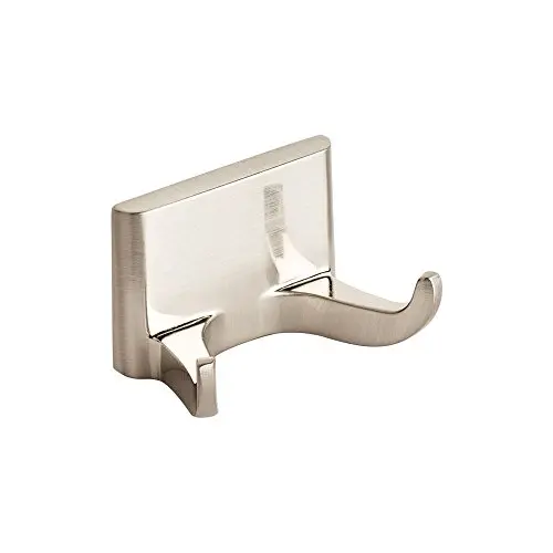 (Ship from USA) Modern Brushed Nickel Double Robe Hook Hanger Bathroom Hardware Bath Accessory /ITEM#H3NG UE-EW23D235554