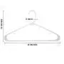 Sharpty White Plastic Hangers, Plastic Clothes Hangers Ideal for Everyday Use, Clothing Hangers, Standard Hangers (60 Pack)