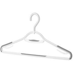 Whitmor Slim Sure-Grip Hangers with Swivel Hook (Set of 5), White