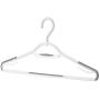 Whitmor Slim Sure-Grip Hangers with Swivel Hook (Set of 5), White