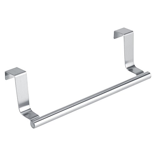 Bathroom Towel Holders Stainless Steel Hanging Bar Rail Drawer Tower Holders Storage Holder Over Door Hanger Cabinet Kitchen Bathroom(Short)