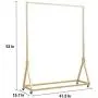 FURVOKIA Modern Simple Heavy Duty Metal Rolling Garment Rack with Wheel,Retail Display Clothing Rack,Wrought Iron Single Rod Floor-Standing Hangers Clothes Shelves (Black Square Tube, 47.2 L) FURVOKIA Modern Simple Heavy Duty Metal Rolling Garment Rack with Wheel,Retail Display Clothing Rack,Wrought Iron Single Rod Floor-Standing Hangers Clothes Shelves (Black Square Tube, 47.2 L)