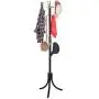 ZIPSAK Three-Legged Clothes Rack, Metal Bedroom Living Room Hanging Clothes Bag Hat Space Saving Multifunctional Coat Rack Floor Indoor Clothes Rack Fashion Creative Hanger