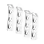 TOPBATHY 4pcs Cascading Clothes Hangers Space Saving Multi Layer Hooks Connection Folding Storage Clothes Rack Hanger