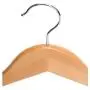 MCYYY10 Pieces Solid and Rotating Metal Hook Wooden Hangers with Notches Non-Slip Metal Hook for Clothes