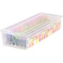 IRIS USA 105000 30" Wrapping Paper Storage Box, Clear
