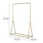 Modern Gold Garment Clothes Display Racks Retail Display Clothing Rack Wrought Iron Single Rod Floor-Standing Hangers Clothes Shelves Made of Sturdy Iron with Spacious Storage Space