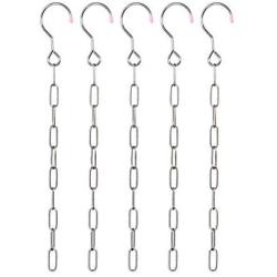 Closet Space Saving Metal Clothes Hangers Chain (10 Piece)