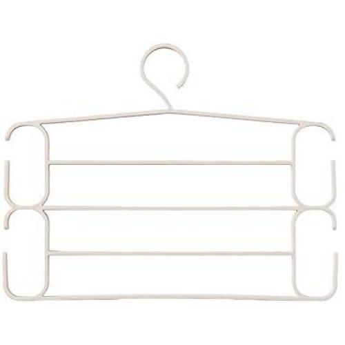 Clothes Hangers Clothes Pants Hangers-Multi Layers Swing Arm Pants Hangers Closet Storage for Pants Jeans Pant Slack Hangers Scarf Hanging Closet Organizer (Color : Apricot)
