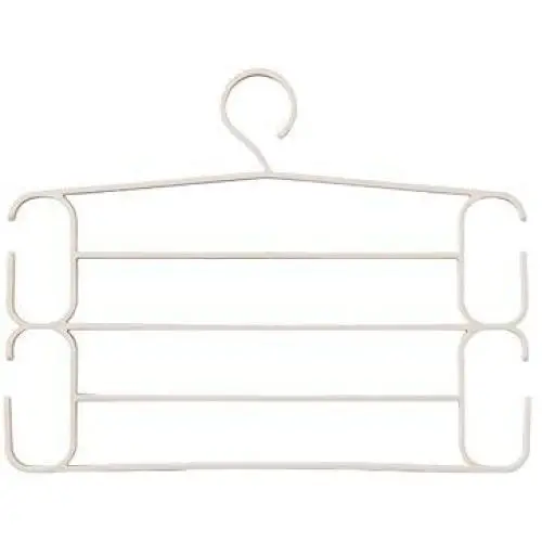 Clothes Hangers Clothes Pants Hangers-Multi Layers Swing Arm Pants Hangers Closet Storage for Pants Jeans Pant Slack Hangers Scarf Hanging Closet Organizer (Color : Apricot)