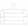 Clothes Hangers Clothes Pants Hangers-Multi Layers Swing Arm Pants Hangers Closet Storage for Pants Jeans Pant Slack Hangers Scarf Hanging Closet Organizer (Color : Apricot)