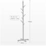 LXLA- Children Solid Wood Coat Rack Creative Landing Hanger Home Bedroom Simple Clothes Shelf Simple European Style (Color : Cheerful orange)