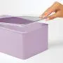 mDesign Stackable Closet Plastic Storage Bin Boxes with Lid - Container for Organizing Childs/Kids Toys, Action Figures, Crayons, Markers, Building Blocks, Puzzles, Crafts - Light Purple mDesign Stackable Closet Plastic Storage Bin Boxes with Lid - Container for Organizing Childs/Kids Toys, Action Figures, Crayons, Markers, Building Blocks, Puzzles, Crafts - Light Purple