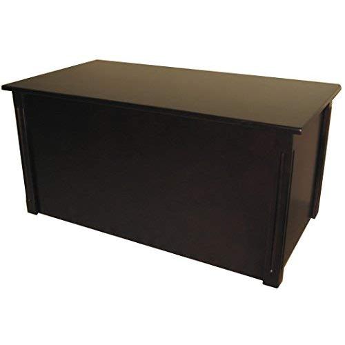 Large Espresso Wooden Toy Boxes and Blanket Chest - All Wood - Optional Cedar Base (StandardBase)