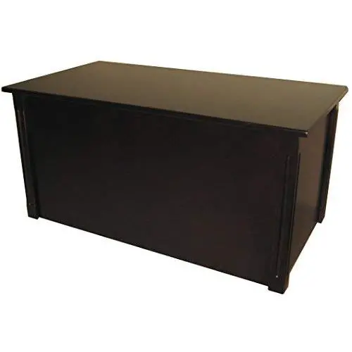 Large Espresso Wooden Toy Boxes and Blanket Chest - All Wood - Optional Cedar Base (StandardBase) Large Espresso Wooden Toy Boxes and Blanket Chest - All Wood - Optional Cedar Base (StandardBase)
