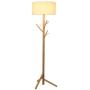 Floor Lamp, Sanguinesunny Solid Wood Tree Hanger Floor Lamp Light Fixture Indoor Bedroom for Clothes Scarves and Hats,Coat Hangers,Coat Rack,110V-220V