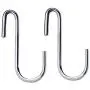 30 Pack S Shaped Hooks, Amoet Heavy Duty S Hooks Pan Pot Holder Rack Hooks Hanging Hangers Hooks for Kitchen, Bathroom, Bedroom, Garden and Office (S Hook/Silver/2.4'')