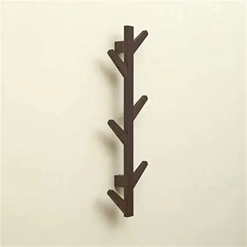 NUOCHEN Wall Hooks Bamboo Wooden Hanging Coat Rack Wall Clothes Hanger Living Room Bedroom Decoration Hanger Wall Shelves 6 Hooks (Color : Retro Color) NUOCHEN Wall Hooks Bamboo Wooden Hanging Coat Rack Wall Clothes Hanger Living Room Bedroom Decoration Hanger Wall Shelves 6 Hooks (Color : Retro Color)
