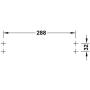 LOOTICH 312mm Extendable Pull Out Cupboard Wardrobe Rail Organizer Metal Rack for 12 Clothes Hangers Pack of 2
