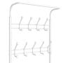 Topeakmart New Coat Rack Metal Coat Clothes Shoes Hat Umbrella Bag Steel Pipe Stand Rack Hanger Hooks