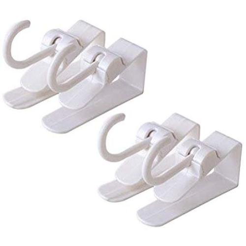 TOPBATHY 4pcs Over The Door Hook Plastic Door Hangers Door Back Hook for Clothes Hats Towels Home Office Bathroom Kitchen (White) TOPBATHY 4pcs Over The Door Hook Plastic Door Hangers Door Back Hook for Clothes Hats Towels Home Office Bathroom Kitchen (White)